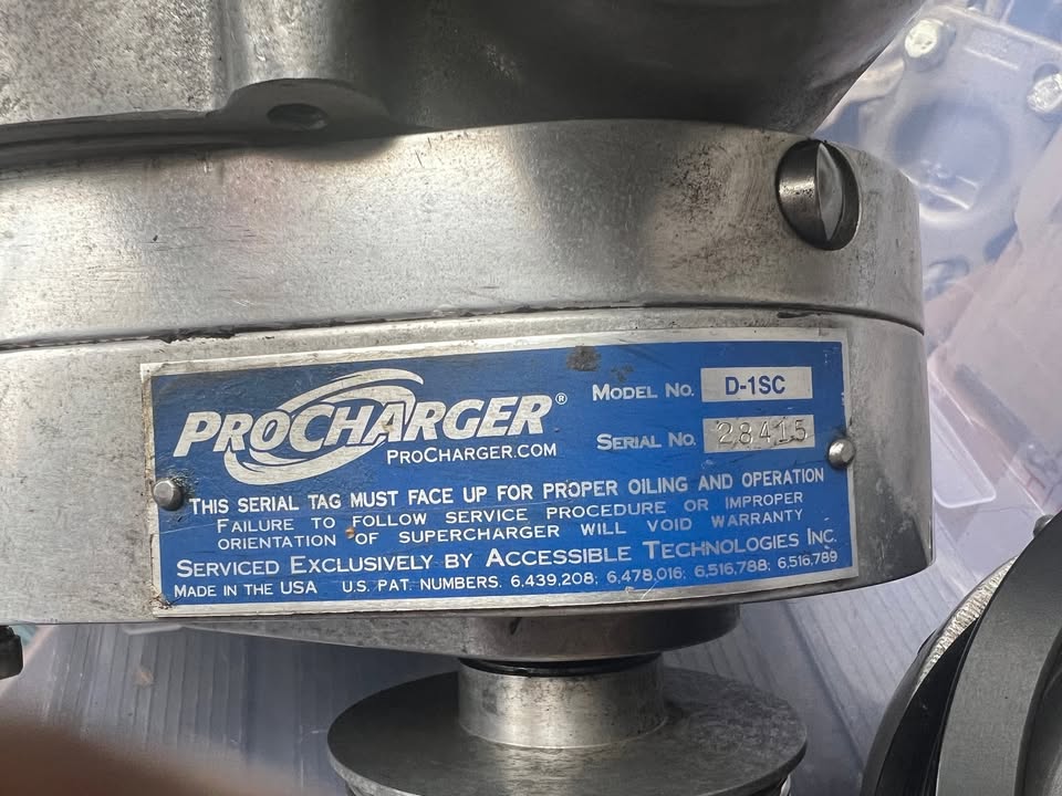 
								Pro chargerD-1SC kit with Blow thru carb full									