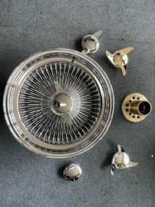 4 x 7 x 15″ Player custom chrome wire wheels – NOW STOCKING 14″/15″/16″/18″