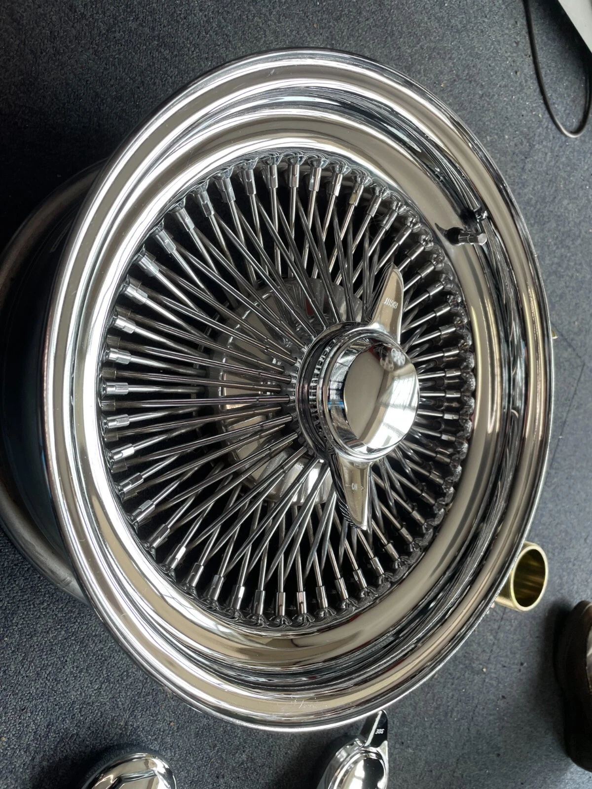 
								4 x 7 x 15″ Player custom chrome wire wheels – NOW STOCKING 14″/15″/16″/18″ full									
